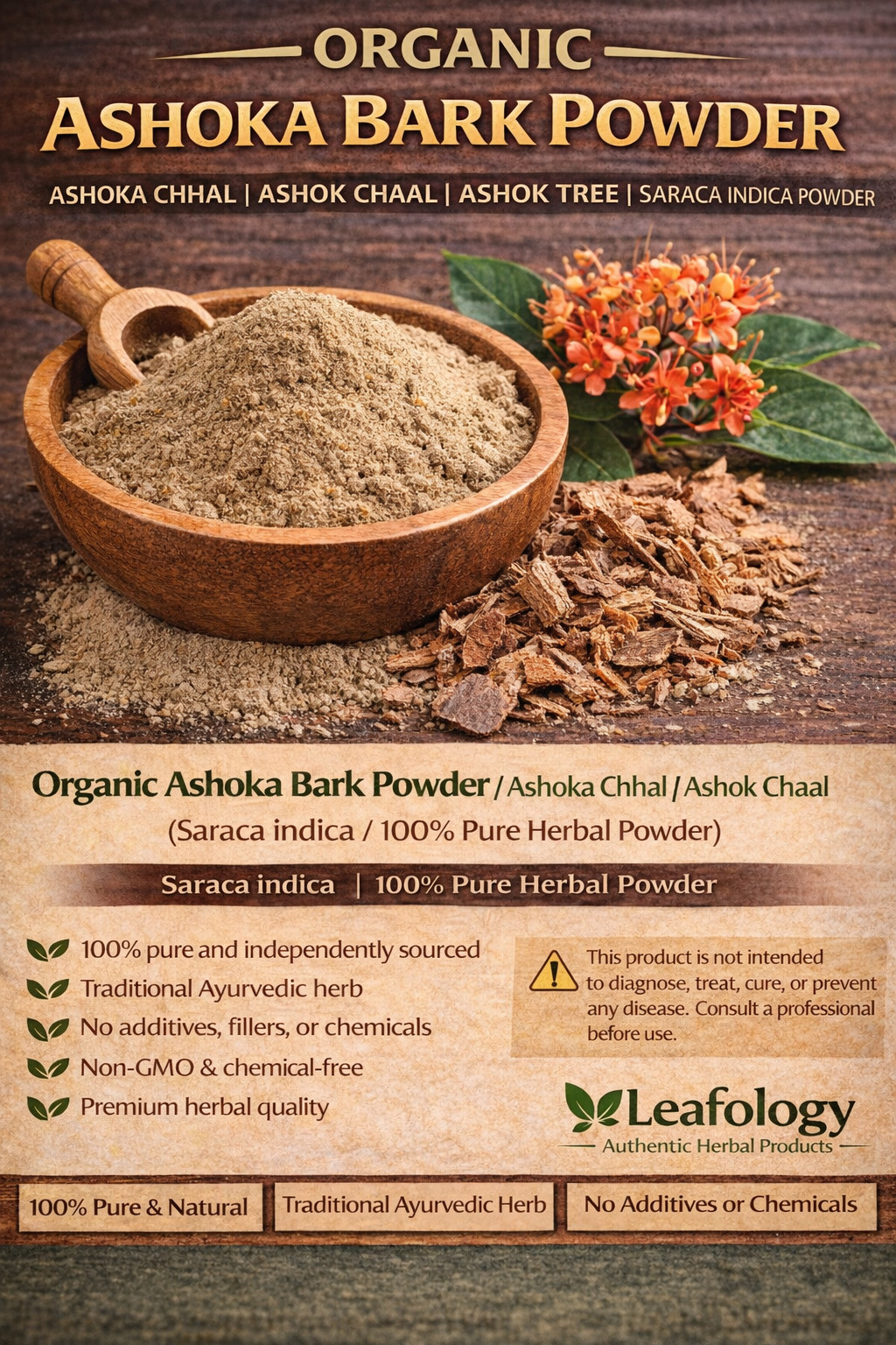 Organic Ashoka Bark Powder