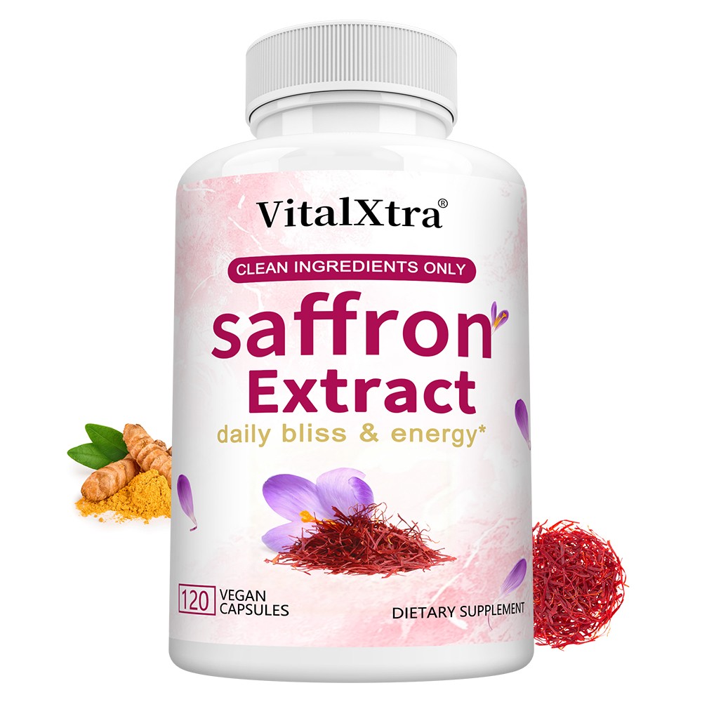 Saffron Extract With Passion Flower Promote Relaxation For Heart & Mind 120 Caps