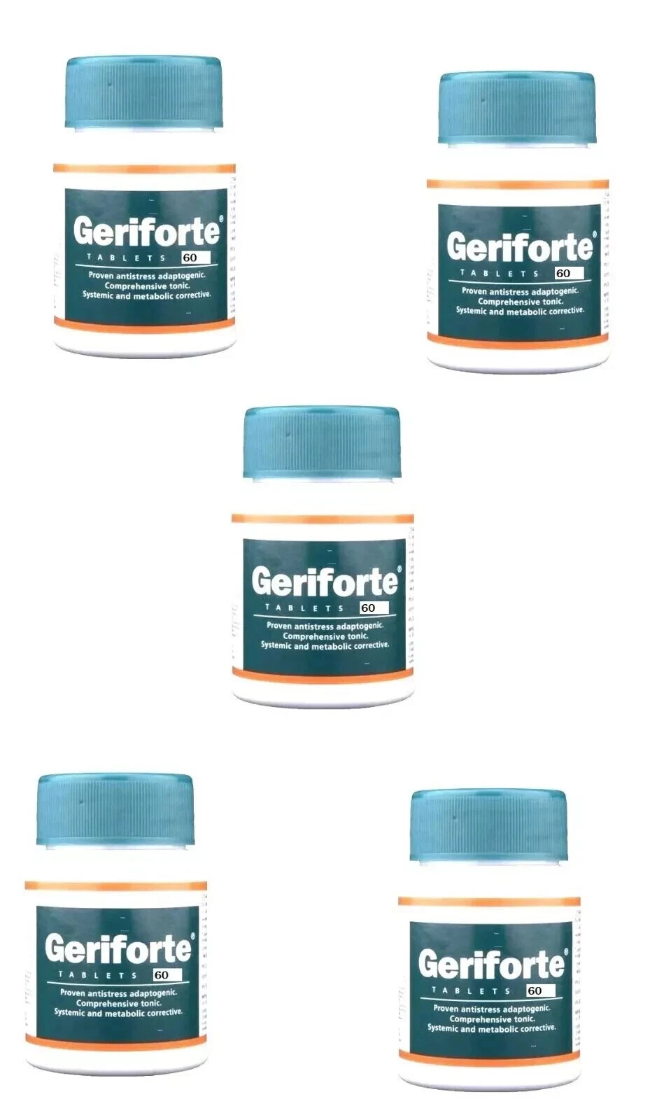 Himalaya Geriforte 60 Tabs x5 | Stress & Immunity Support | Exp 12-2028