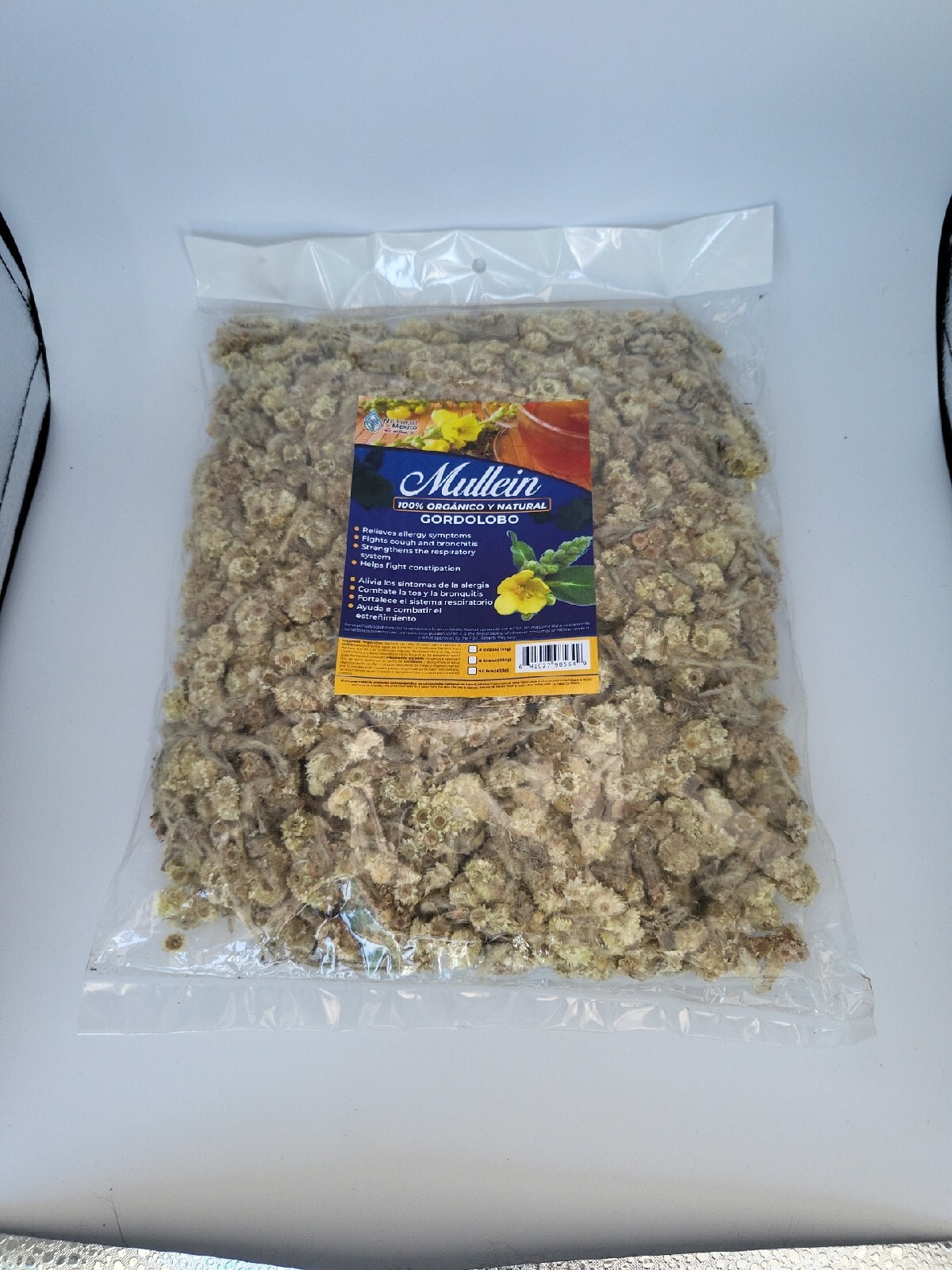 Gordolobo Mullein Leaf – 4oz-113g – Ayuda a tratar problemas respiratorios, Asma