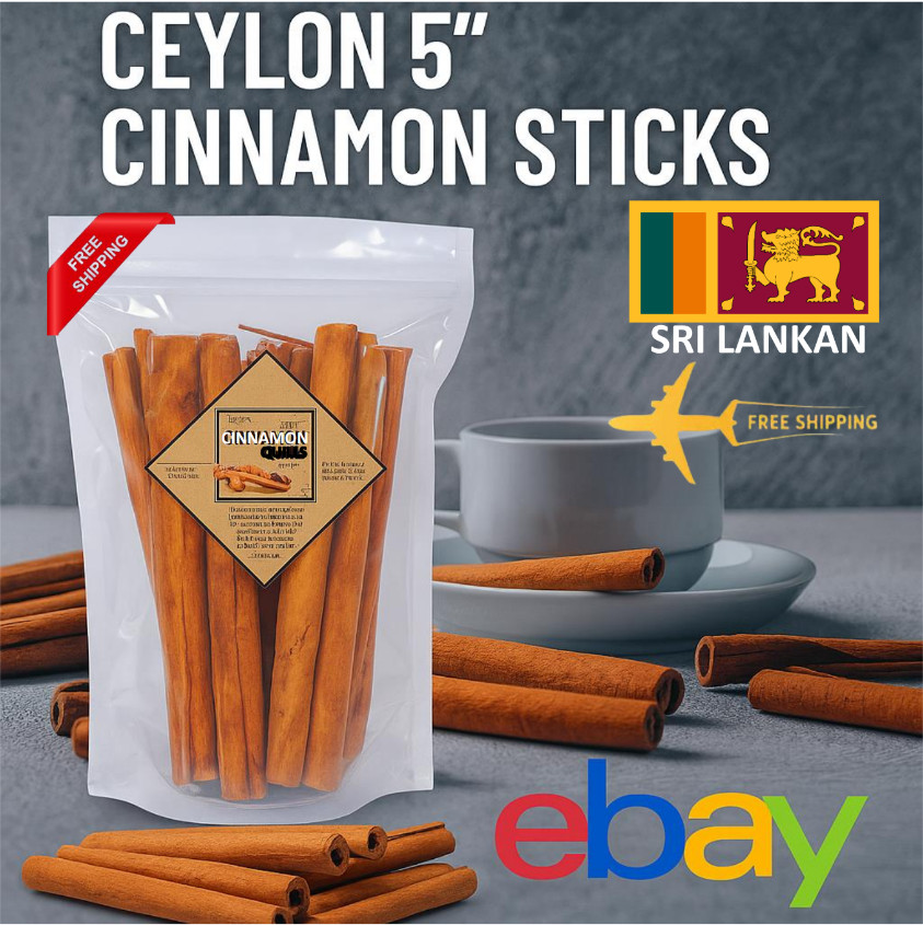 Ceylon Cinnamon ALBA Premium Quality Sticks 100% Pure Finest Sri Lankan Product