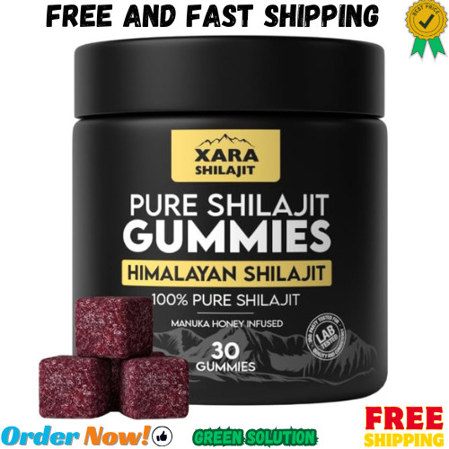 Xara Shilajit Pure Himalayan Shilajit Gummies for Men, Gummies 85+ Trace Mine…