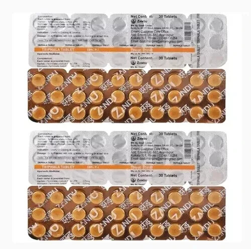 (10 x 30 Tablets) Zandu Triphala 300 Tablets For Immnunity & Digestion FREE SHIP