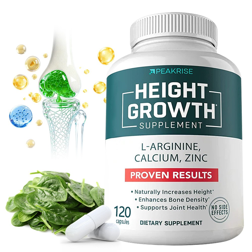 Height Growth Supplement,120pcs HEIGHT GROWTH BONE DENSITY ENHANCEMENT