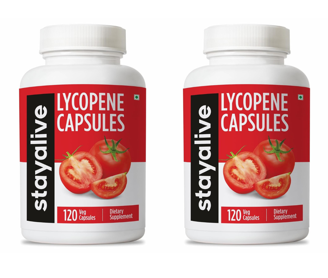 2 Pack STAY ALIVE Lycopene 60mg 240 Veg Caps Men Prostate Heart Health Support