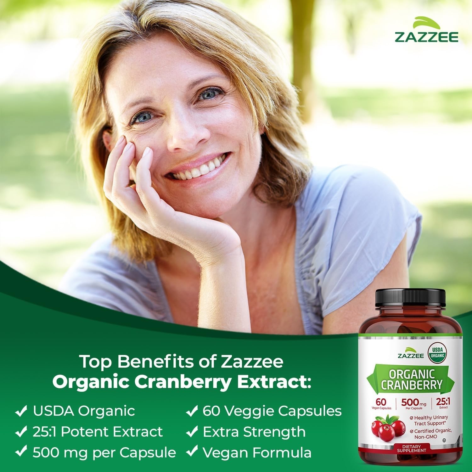 USDA Organic Cranberry 25:1 Extract – 2- , Non-GMO Supplement for Urinary & W…