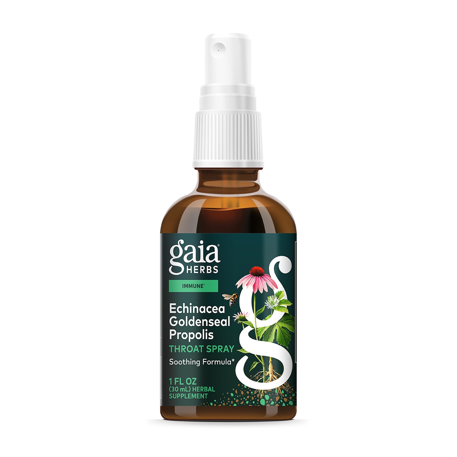 Echinacea Goldenseal Propolis Throat Spray – for Immune Support & Throat Heal…