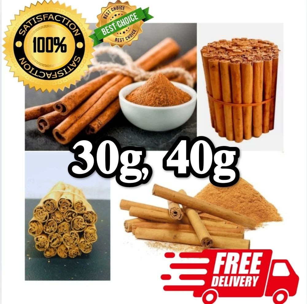 30g& 40g Sun Dried Organic 100% true Ceylon Cinnamon Sticks FREE Shipping
