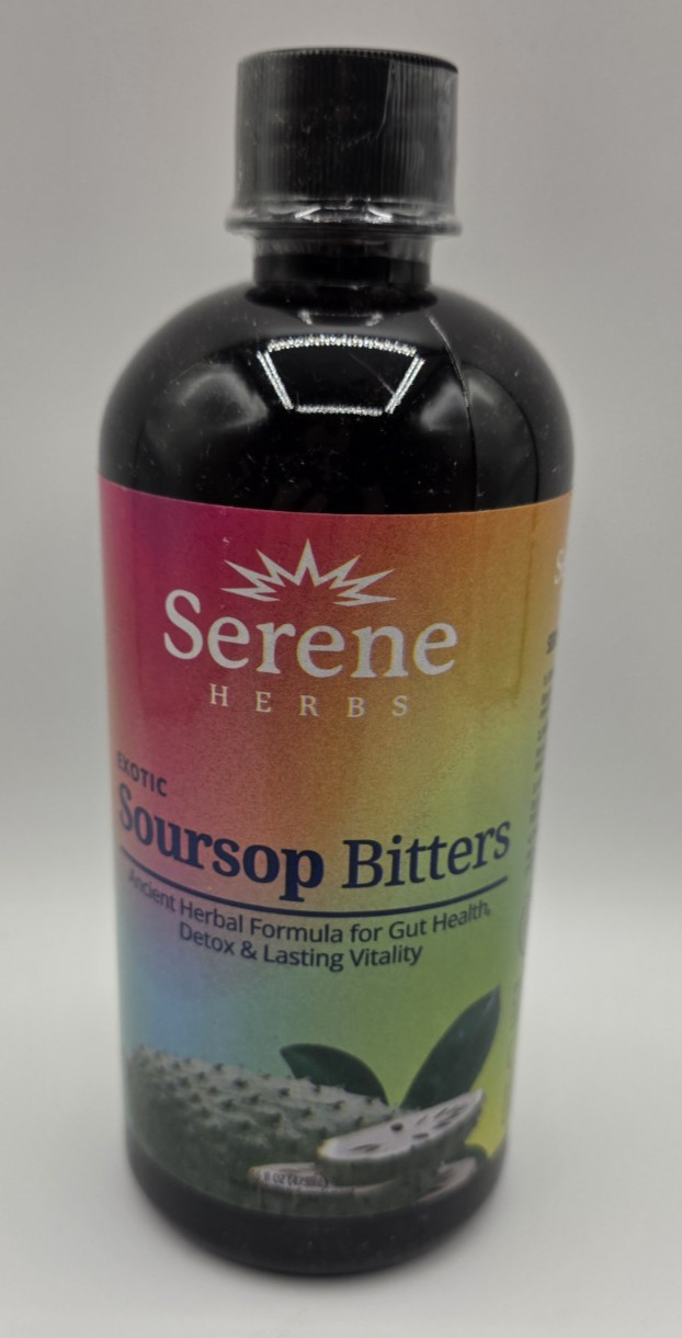 Exotic Soursop Bitters, 100% Pure Natural Organic Detox Herbs 16 oz