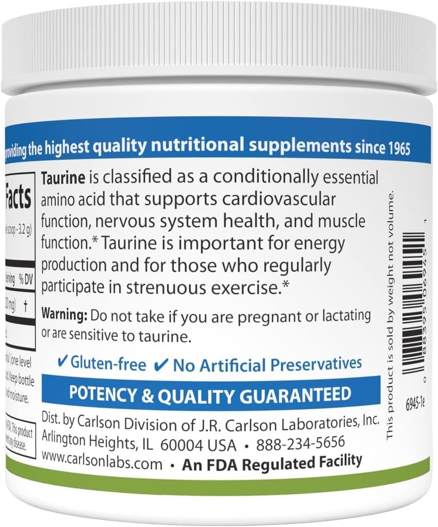 Taurine Powder – Free-Form Amino Acid for Muscle & Nerve Health (100g)