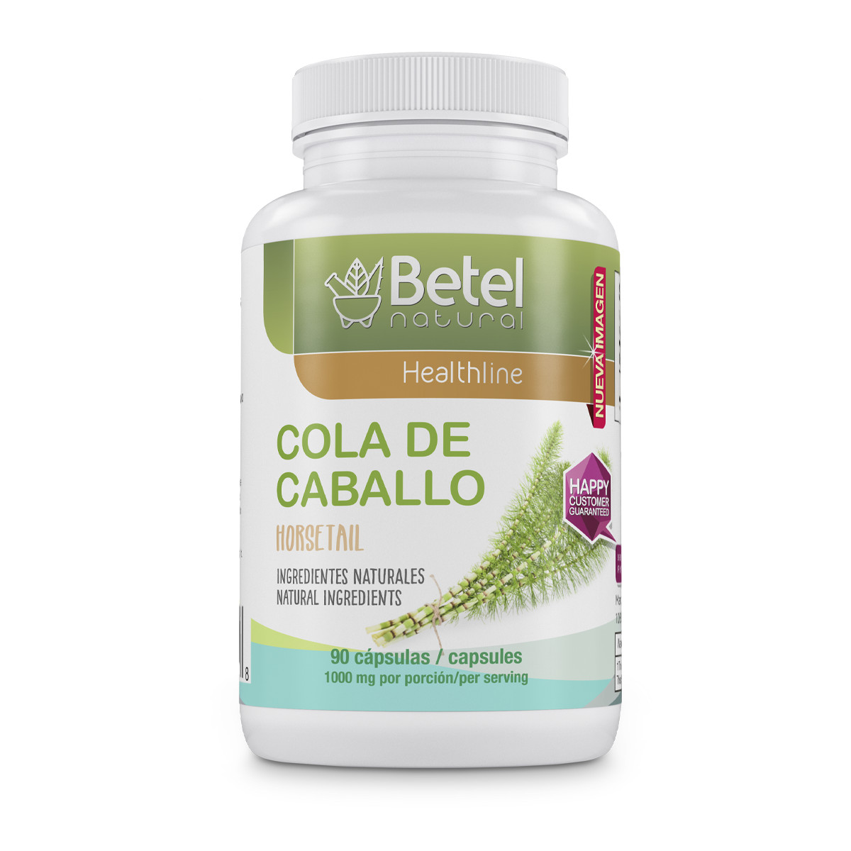 Cola de Caballo (Horsetail) Herbal Capsule by Betel Natural – 1000 mg / Serving