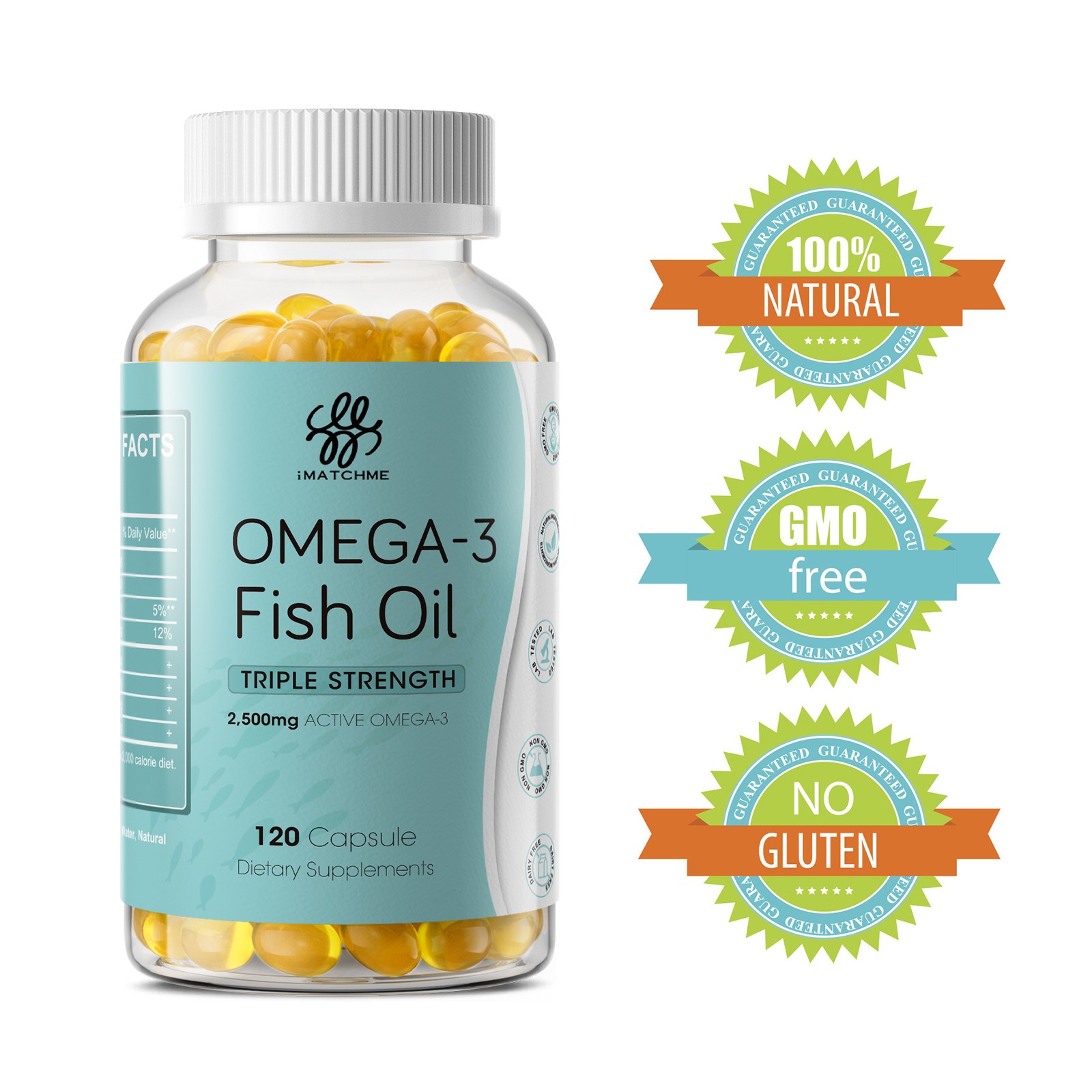 Sustainable Fish Oil Supplements -High DHA EPA for Heart,Brain,and Joint Support