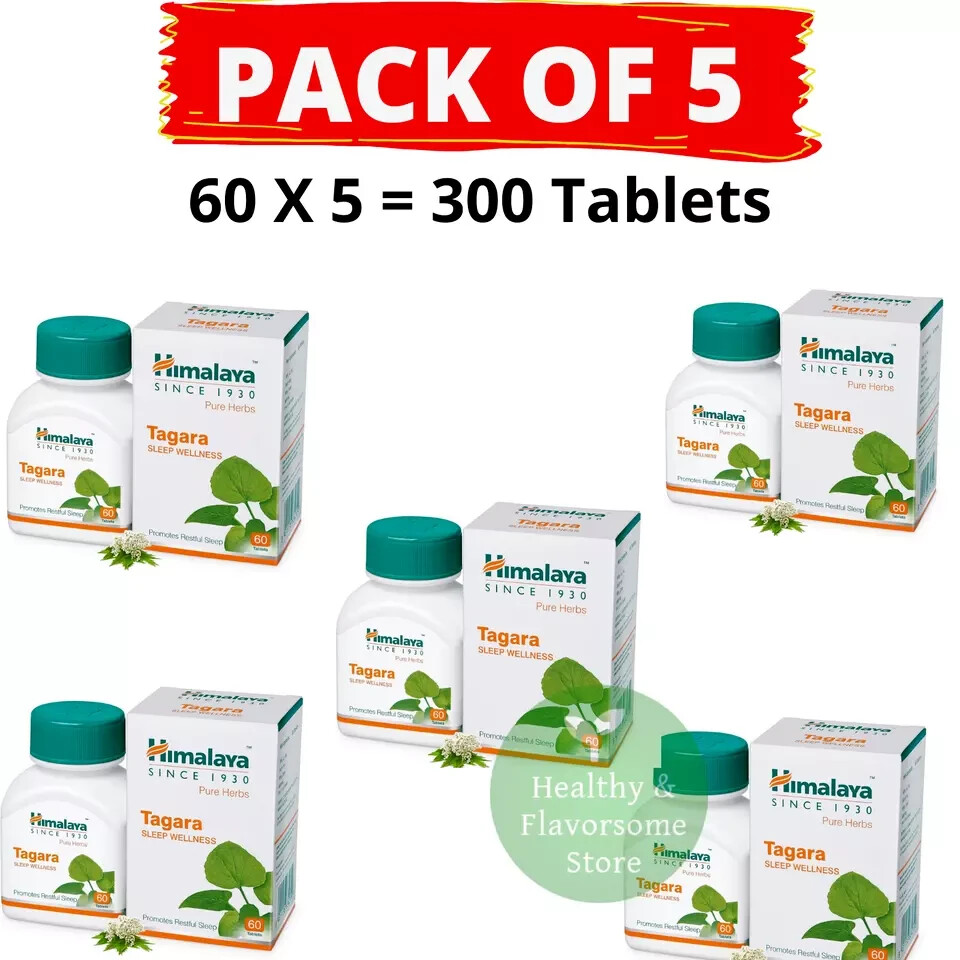 Himalaya HERBAL Tagara Promotes Restful Sleep ANTI STRESS 5 Boxes 2026 Exp