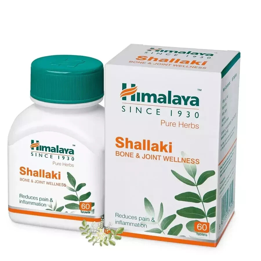 Shallaki Herbal Tablets for Bone & Joint Support 2 Packs x 60 Tablets