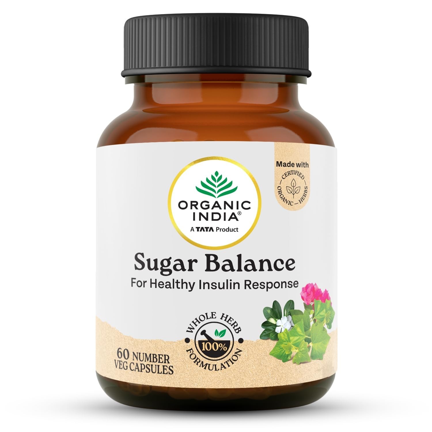 Organic India Sugar Balance 60 Caps – Healthy Insulin Response Formula