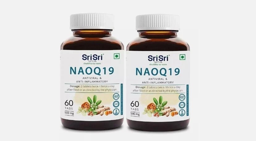 Pack of 2 X Sri Sri Tattva NAOQ19 – Anti Viral 60 Tablets 500 mg, Unisex, FS B19