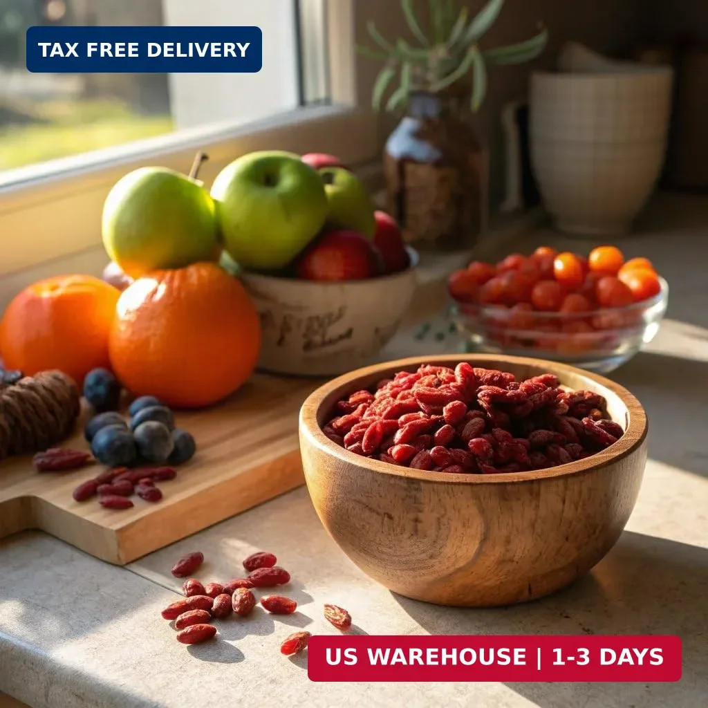 USDA Organic Dried Goji Berries 14.1oz Jar 1 Pack | Bulk Supply of