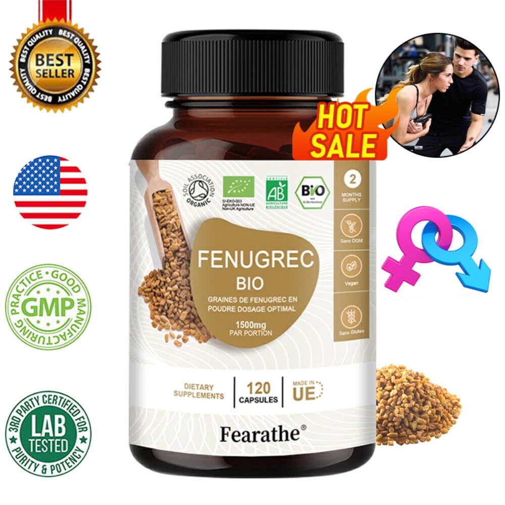 Fenugreek Seed 1500mg, 30 to 120 Capsules – Gluten Free & Non-GMO