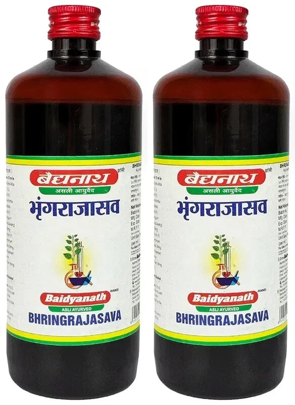 Baidyanath Bhringrajasava 450ml (Pack of 2x) Herbal Ayurvedic