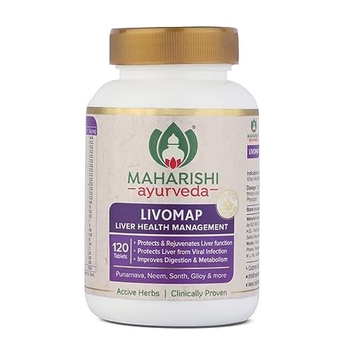 Maharishi Ayurveda Livomap Tabs for Liver Health 360 Tablets (Pack of 3) -2027