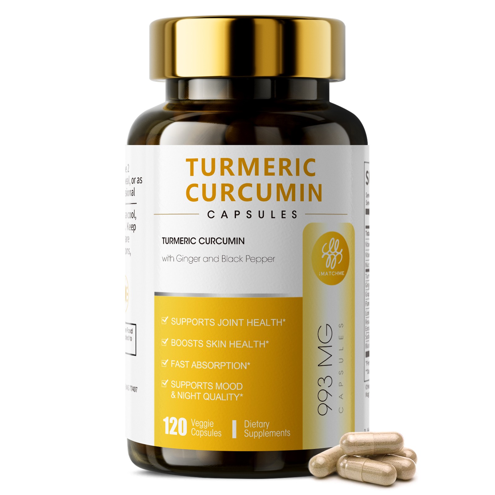 Turmeric Curcumin 2000mg 120ct – 95% Curcuminoids with BioPerine & CoQ10