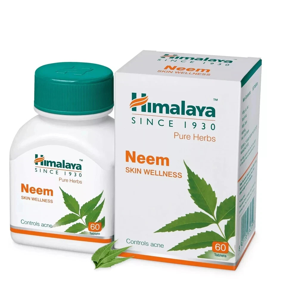 🌿 Himalaya Neem Tablets – Pack of 10 (60 Tablets Each) | Expiry 03/2028 🌱