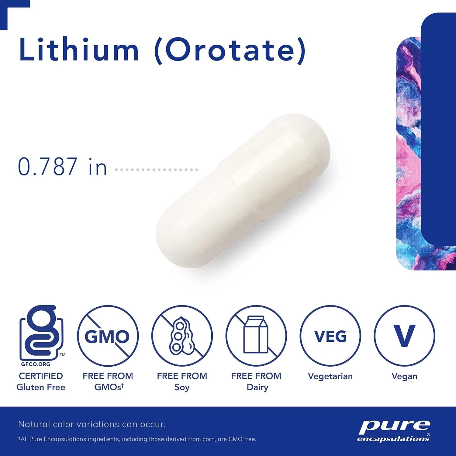 Pure Encapsulations Lithium Orotate 5 mg Brain Support Supplement with N-Ace.