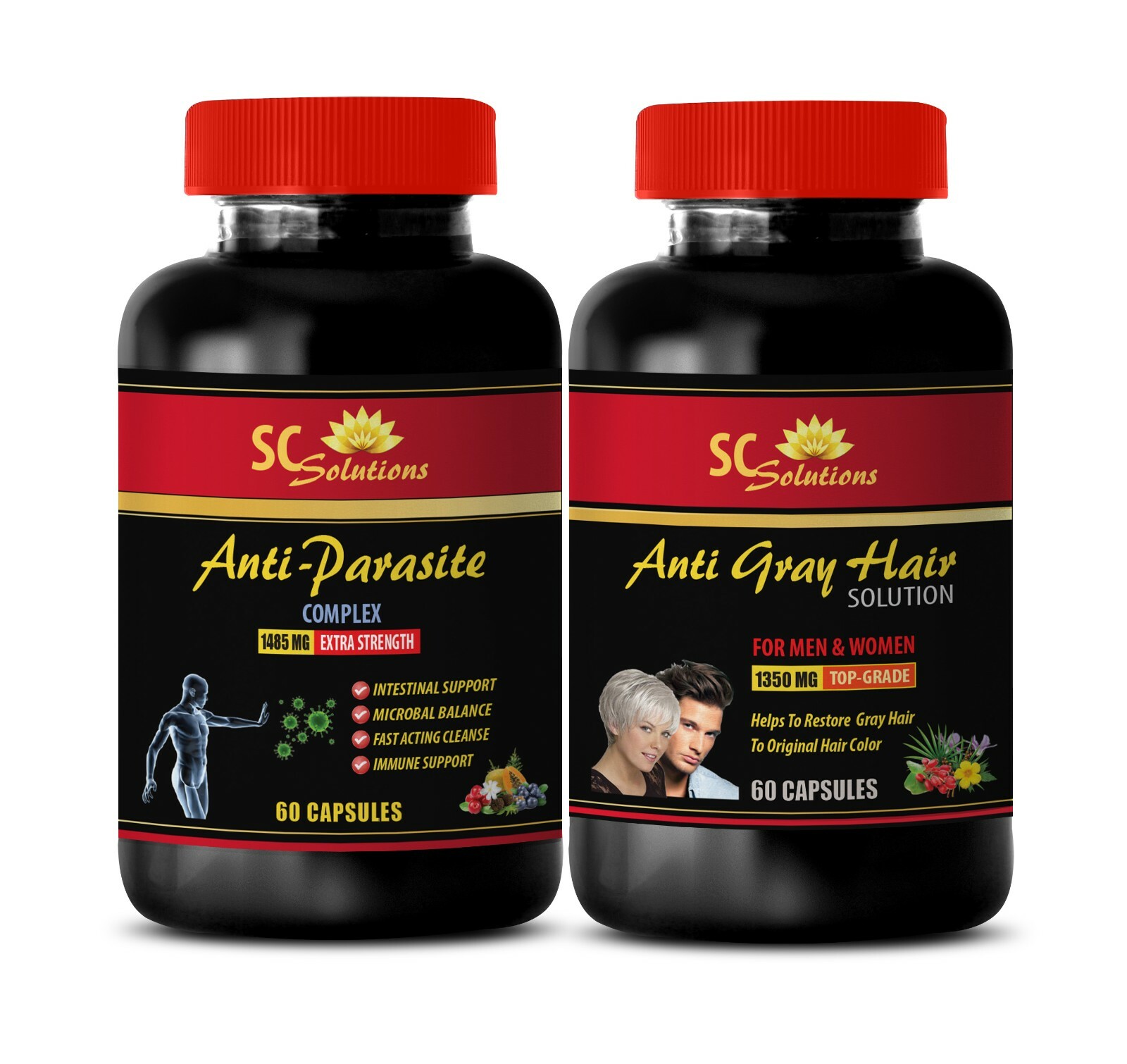 Parasite pills – ANTI GRAY HAIR-ANTIPARASITE COMBO- coenzyme capsules