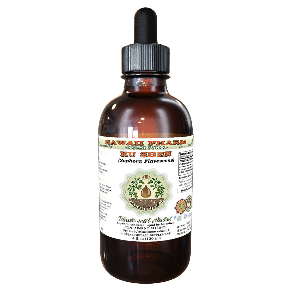 Ku Shen (Sophora Flavescens) Tincture. Alcohol-FREE. Hawaii Pharm.