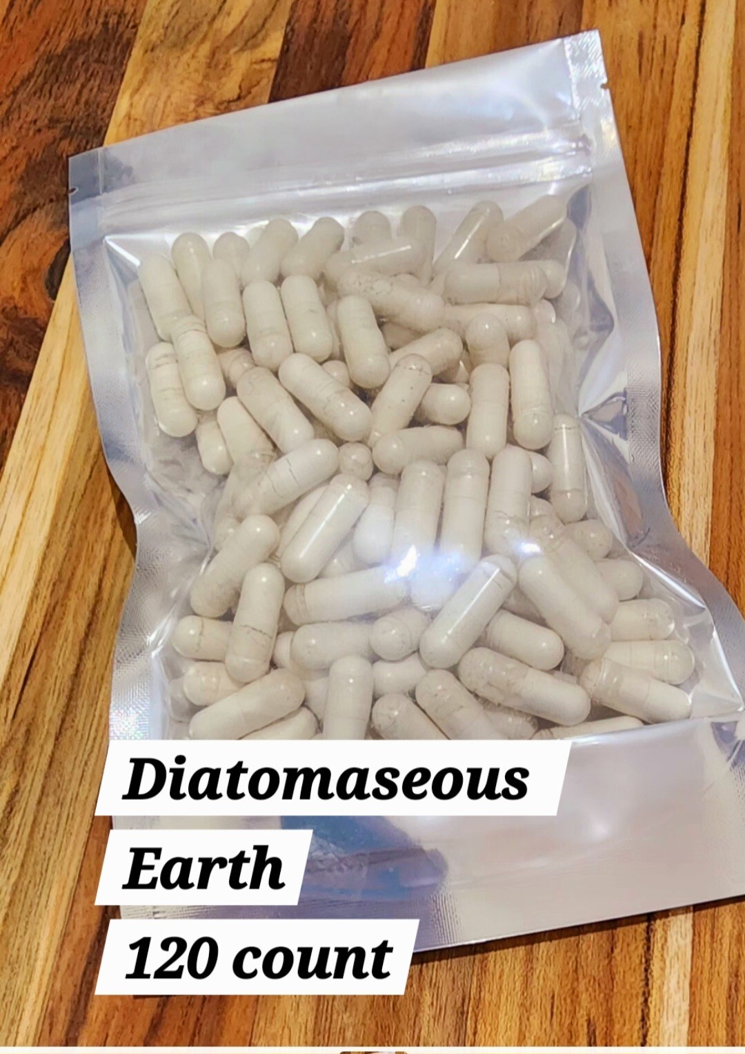 120 Diatomaceous Earth Capsules Natural Silica Heavy Metal DETOX Parasites