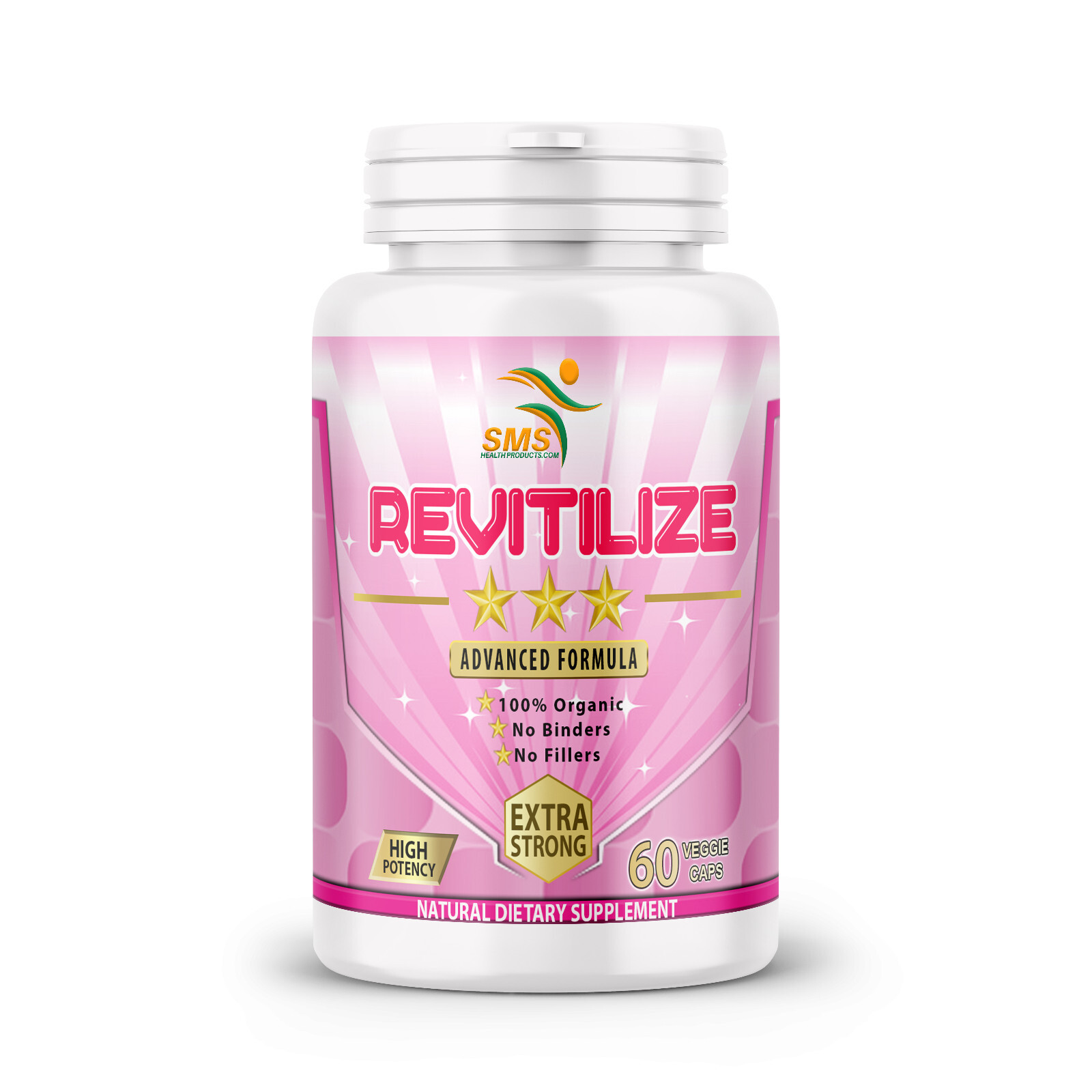 ORGANIC Womens Revitalise Femile Rejuvenation 180 Capsules (3 Bottles) Non GMO
