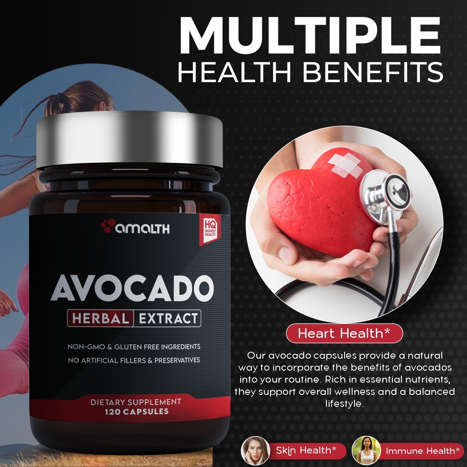 AVOCADO Fruit 15″1 Extract Powder 10000mg Capsules – 120 Capsules