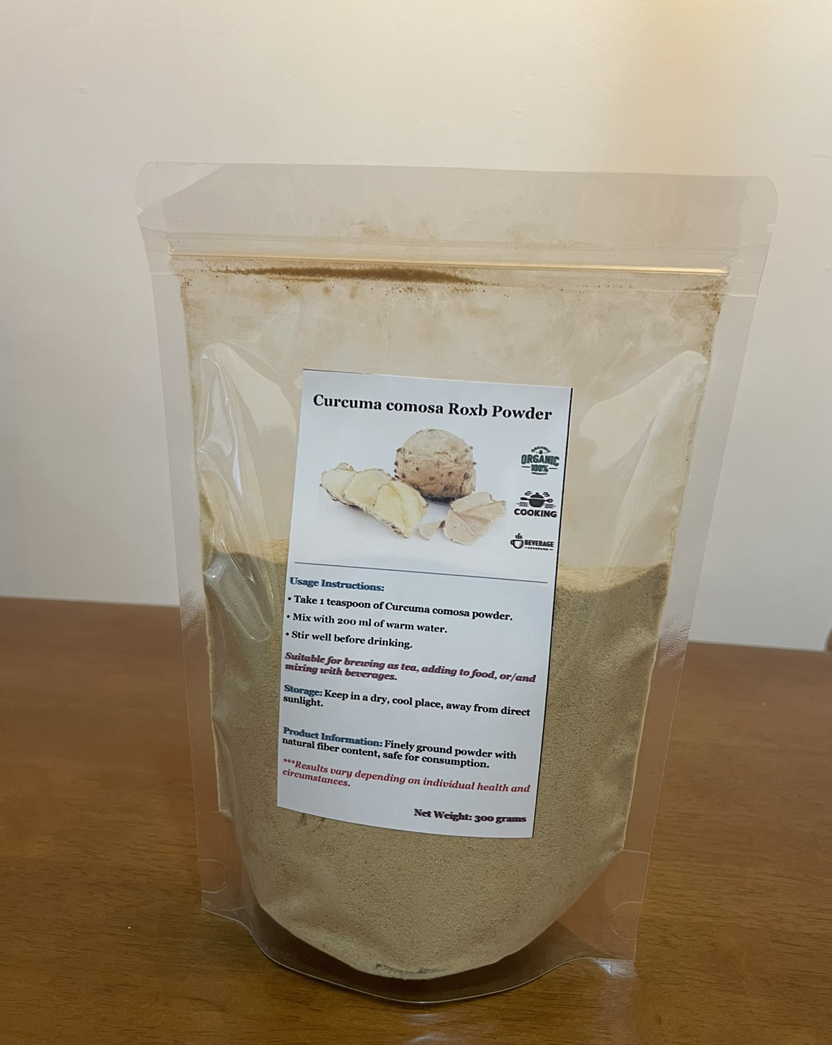300g Organic Curcuma Comosa Powder Vaginal Tightening Rejuvenation for Women