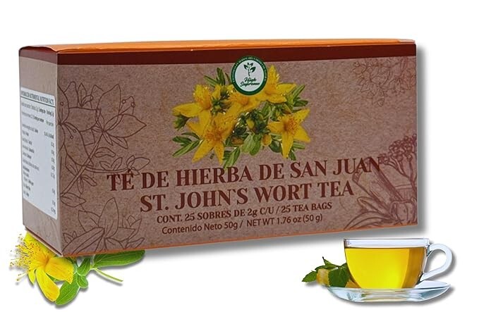 Hierba De San Juan TE (St. John’s Wort tea) 25 tea bags, vegan, 100% Natural