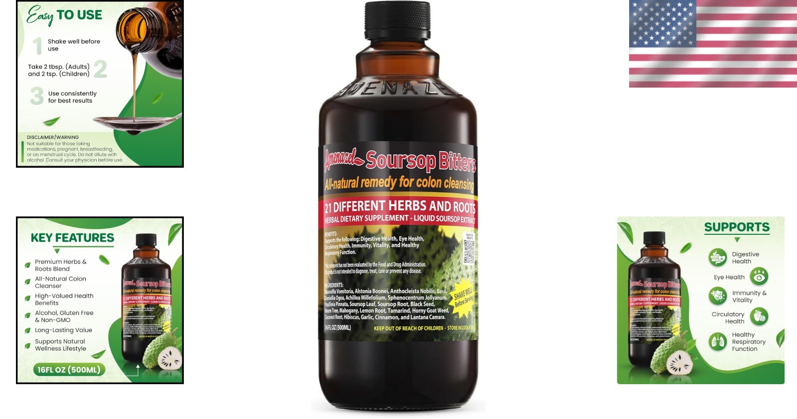 Organic Soursop Bitters, 16 fl oz/-