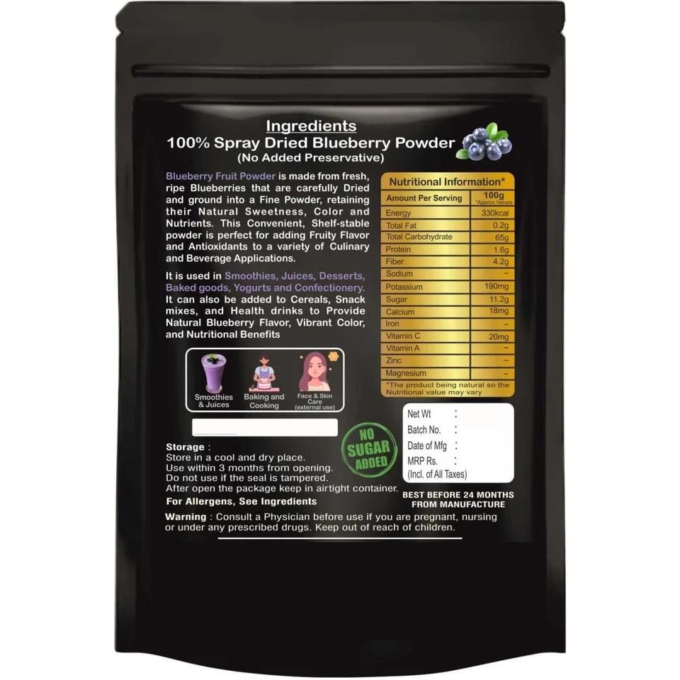 BlueBerry Powder Original Indian Herb 100% Natural & Pure