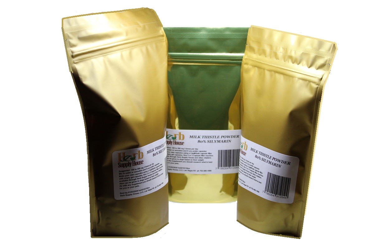 Milk Thistle Extract Powder 80% Silymarin, Liver Detox, Flavanoid