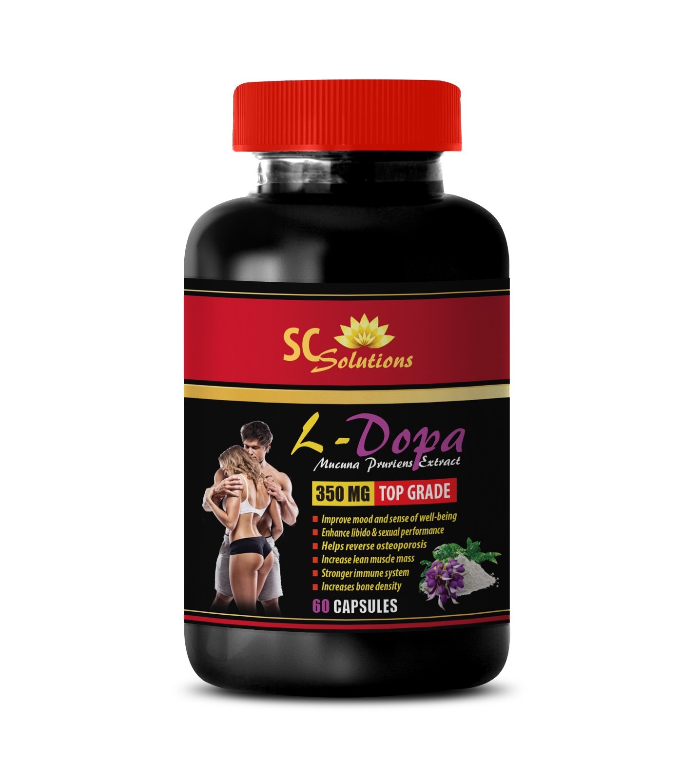 immune support pills, L-DOPA 99% Extract 350mg, sexual health 1B
