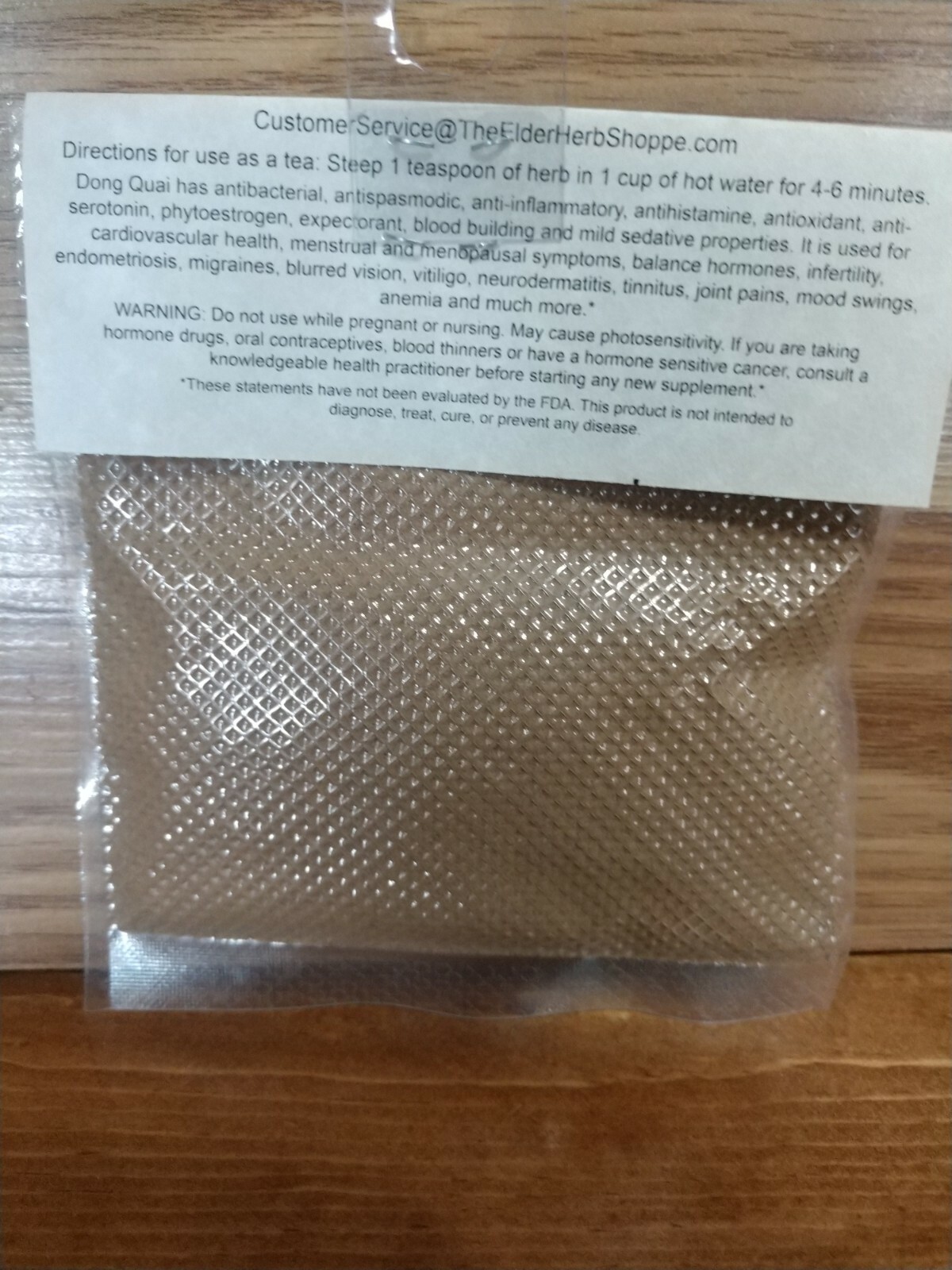 Dong Quai (Dang Gui) Powder 1 oz (28 g) All Natural No Fillers