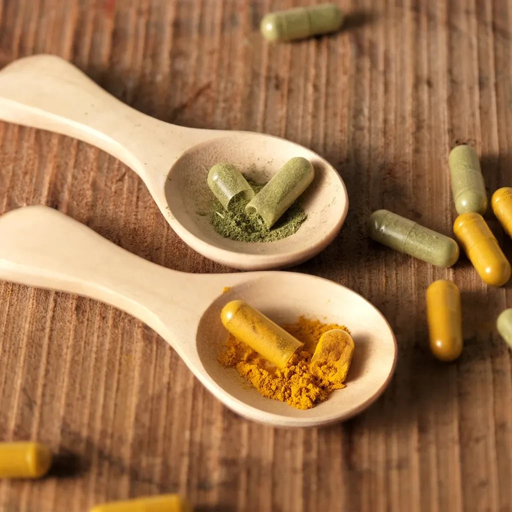 Isha Life Neem & Turmeric Powder in Veg Capsules Combo Pack (100 Caps Each)