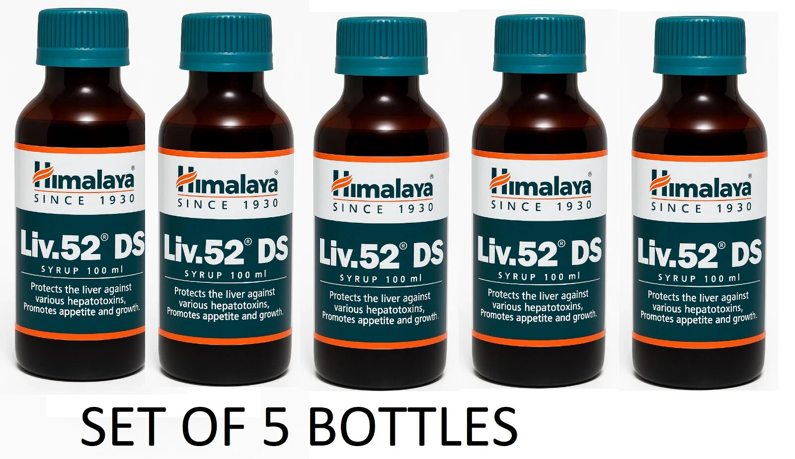 Liv 52 DS 100ml x 5 | Sealed | Expiry 06/2026 Free And Fast Shipping