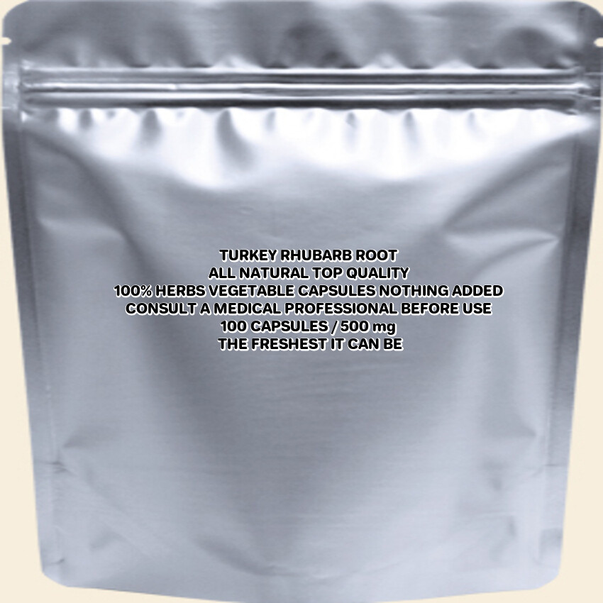 TURKEY RHUBARB ROOT 100 Vegetarian Capsule