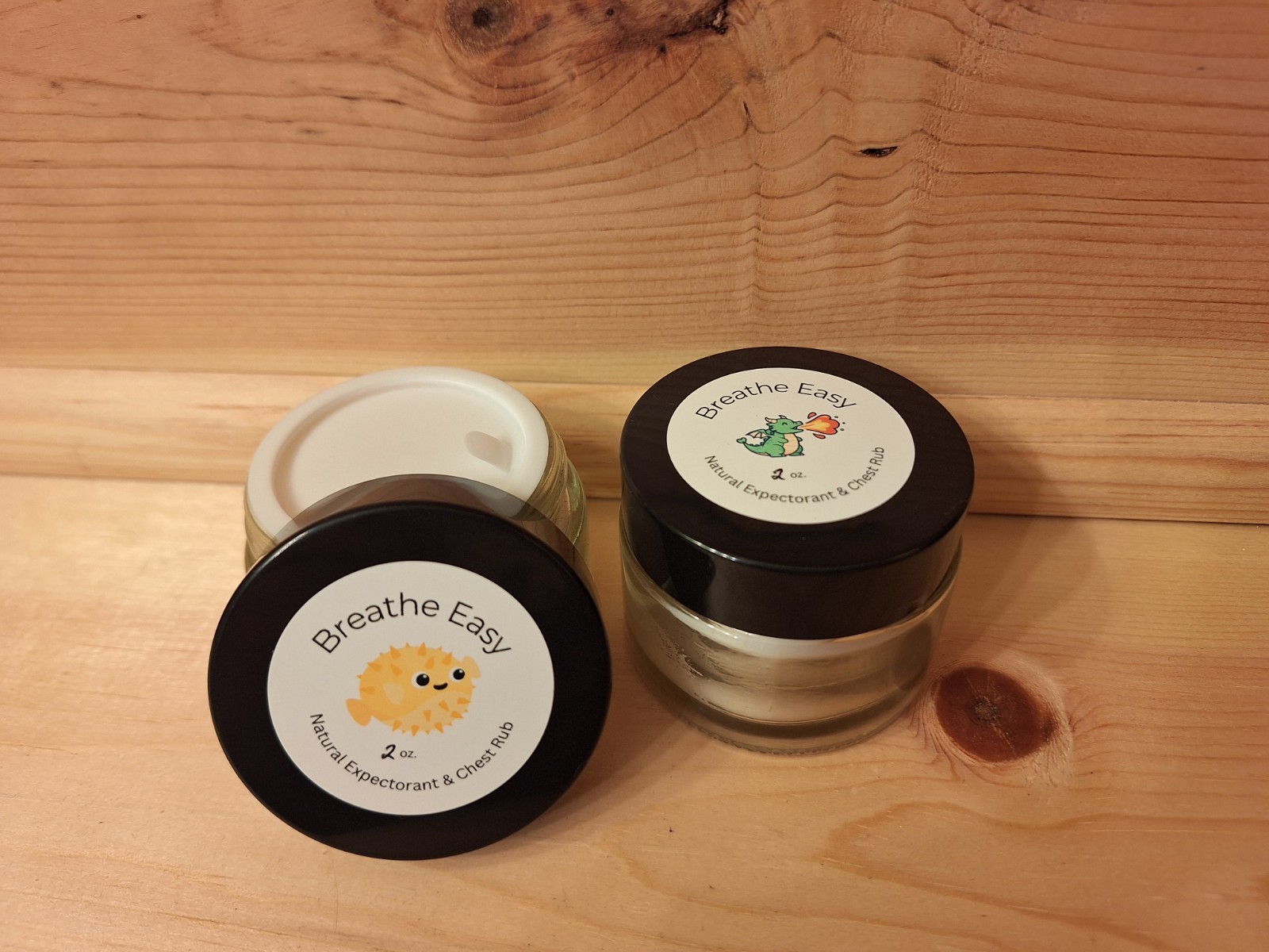 Breathe Easy Natural Chest Rub for Kids Under 8, Natural Expectorant 2 oz.