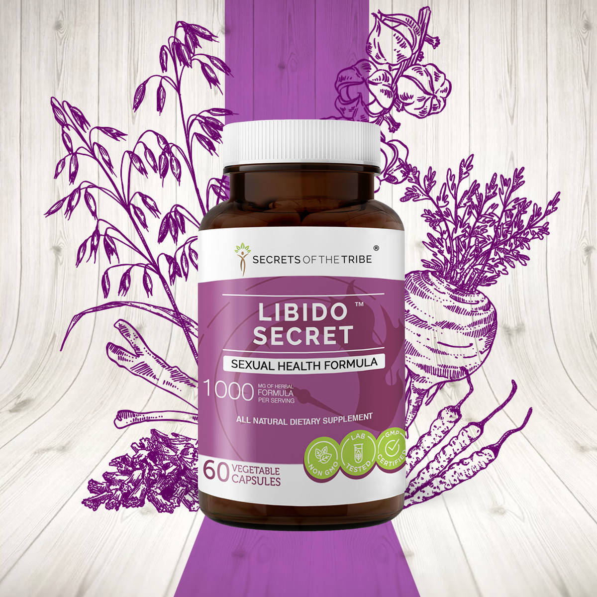 Secrets Of The Tribe Libido Secret Capsules. Sexual Health Formula