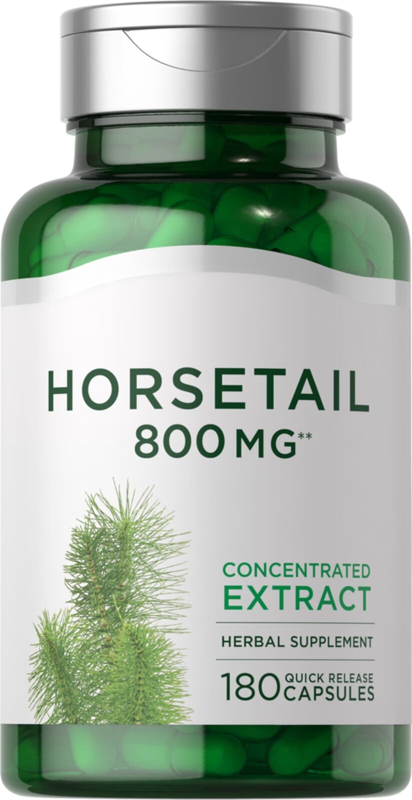Silica (Horsetail) 800mg 180caps from Extract Equisetum Arvensa NonGMO/NoGluten