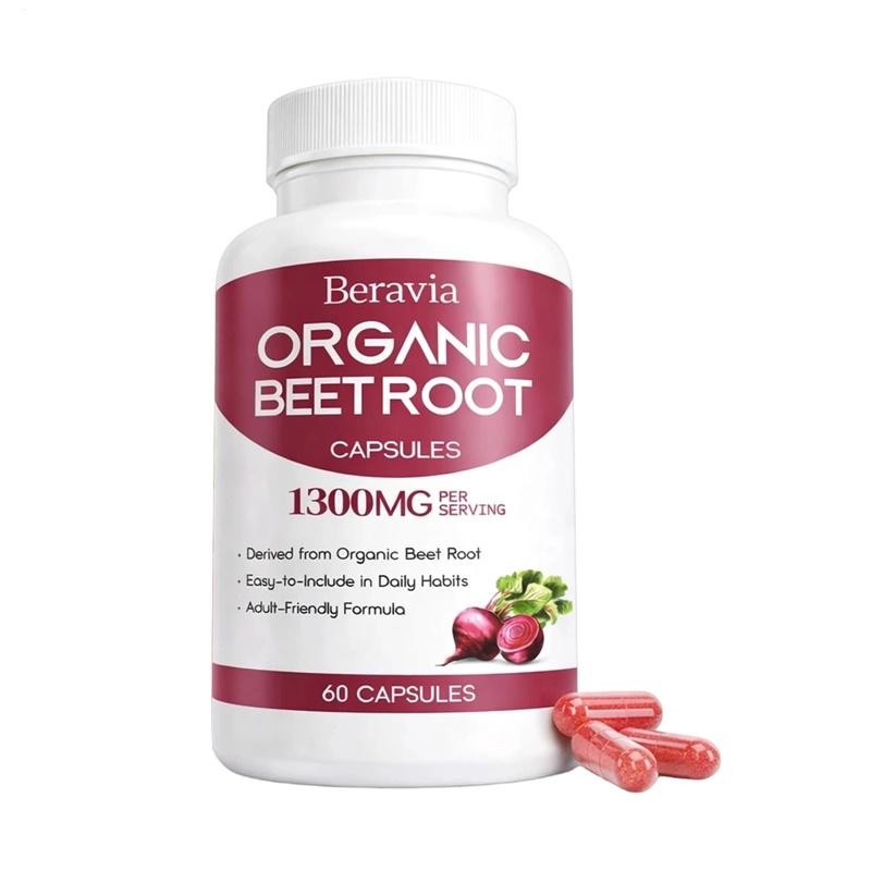 Beravia Bio-organic Beet Root Capsules, Purely Natural, Non-60-Counts