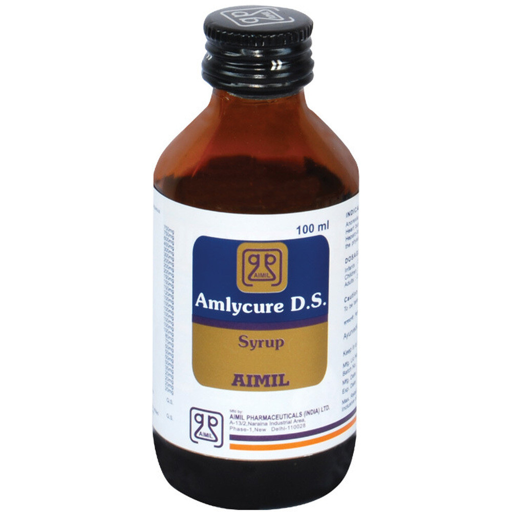 Aimil AMLYCURE D.S. Syrup 100ml | Herbal Ayurvedic Liver Wellness
