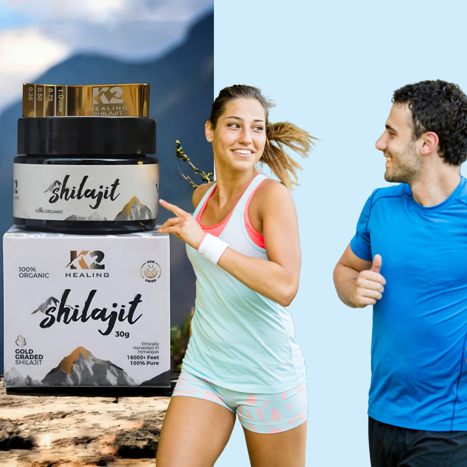 Pure Himalayan Shilajit Resin 80g Authentic k2healingshilajit Lab Tested