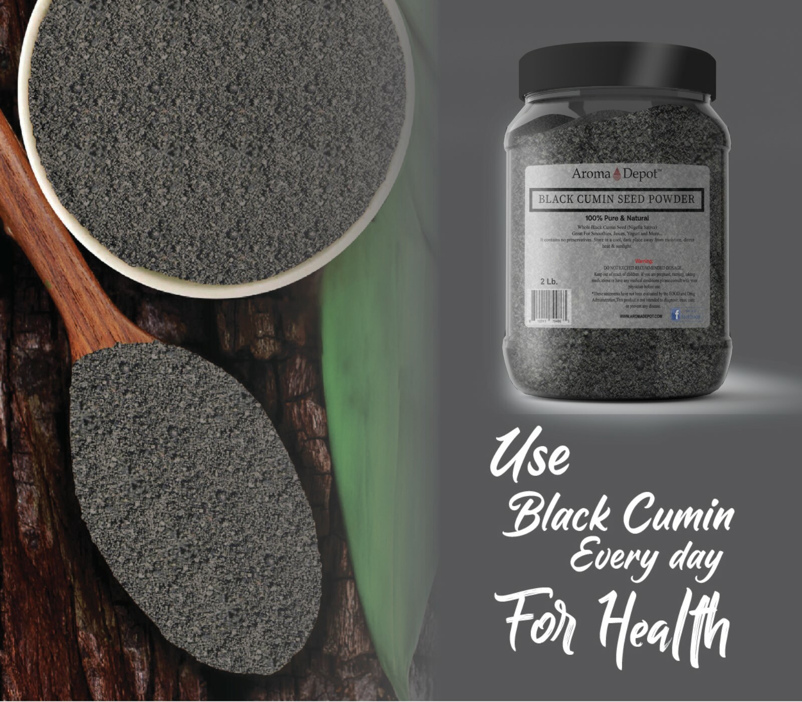 5lb GROUND Black Seed Powder Cumin NIGELLA SATIVA Semilla Comino Negro