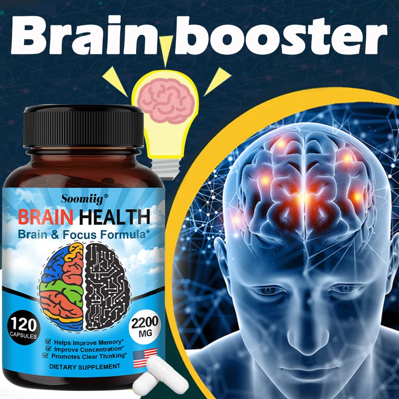 Brain Booster Pills – Supports Memory, Focus & Mental Clarity 120 Capsules